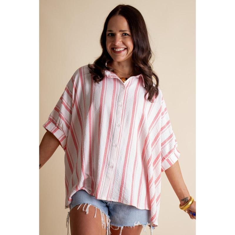 Pretty Please Button down Top