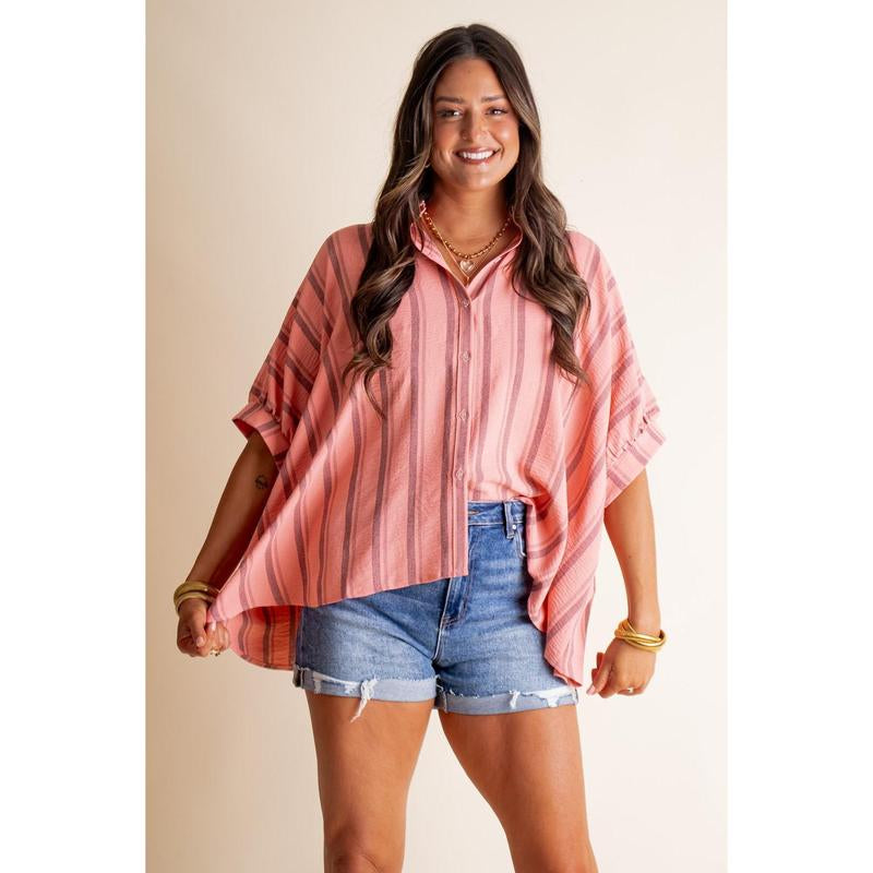 Pretty Please Button down Top
