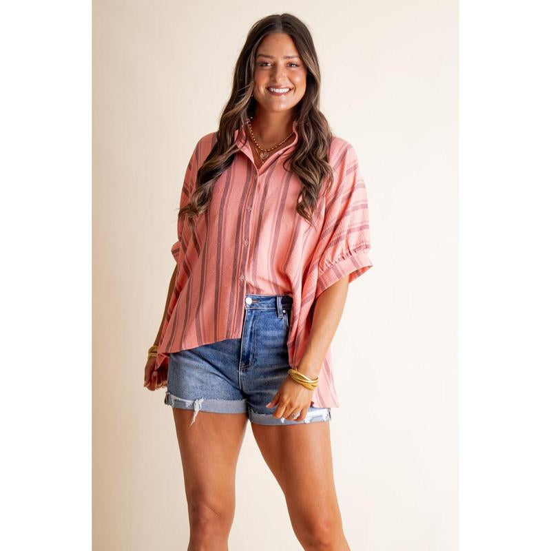 Pretty Please Button down Top